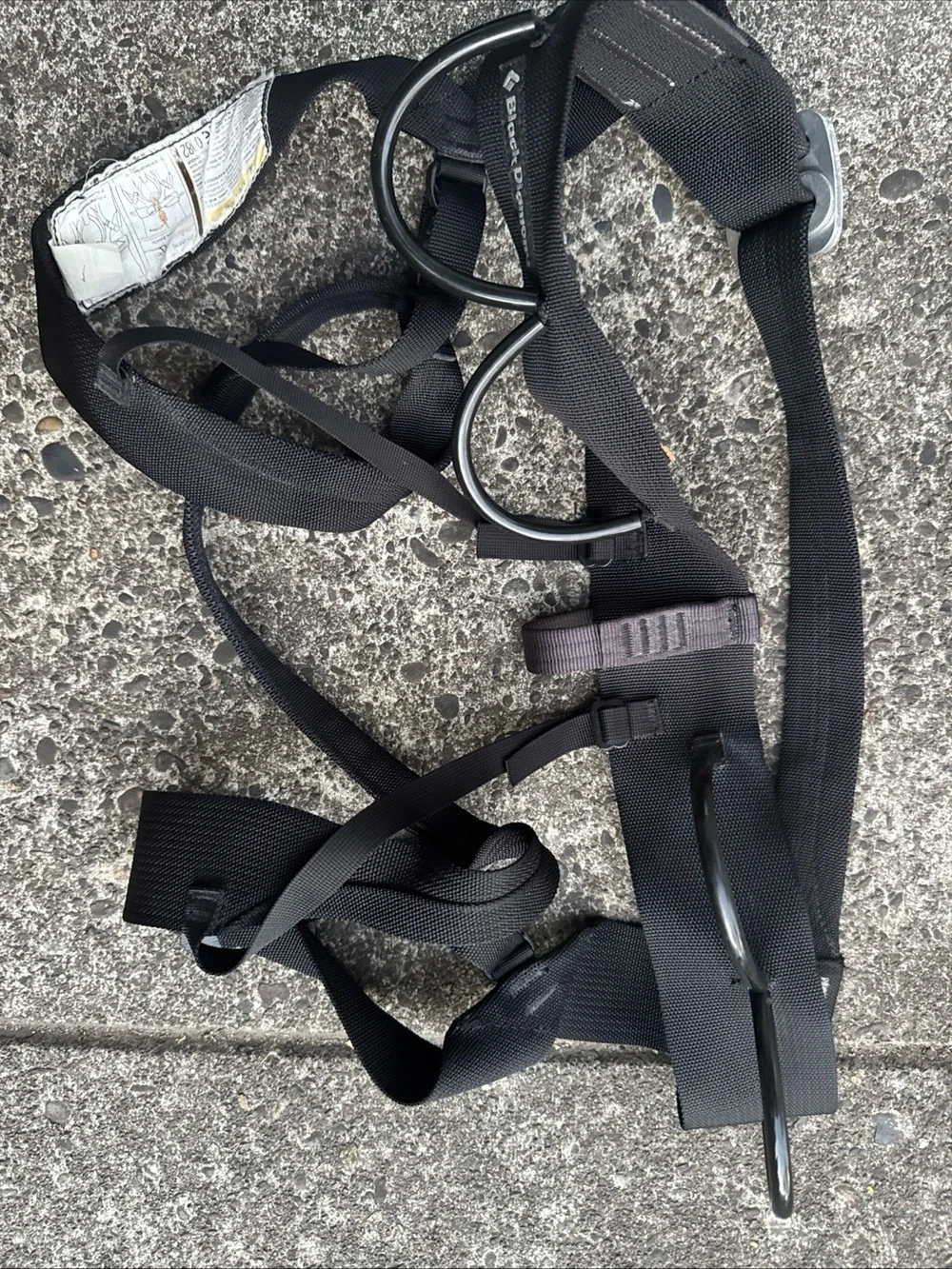 Black Diamond  Alpine Body Harness Black Size Medium